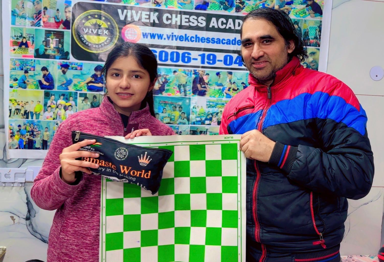 VCA felicitates rising Chess star Avni 